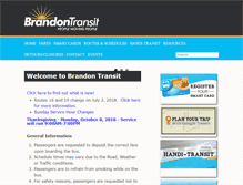 Tablet Screenshot of brandontransit.ca